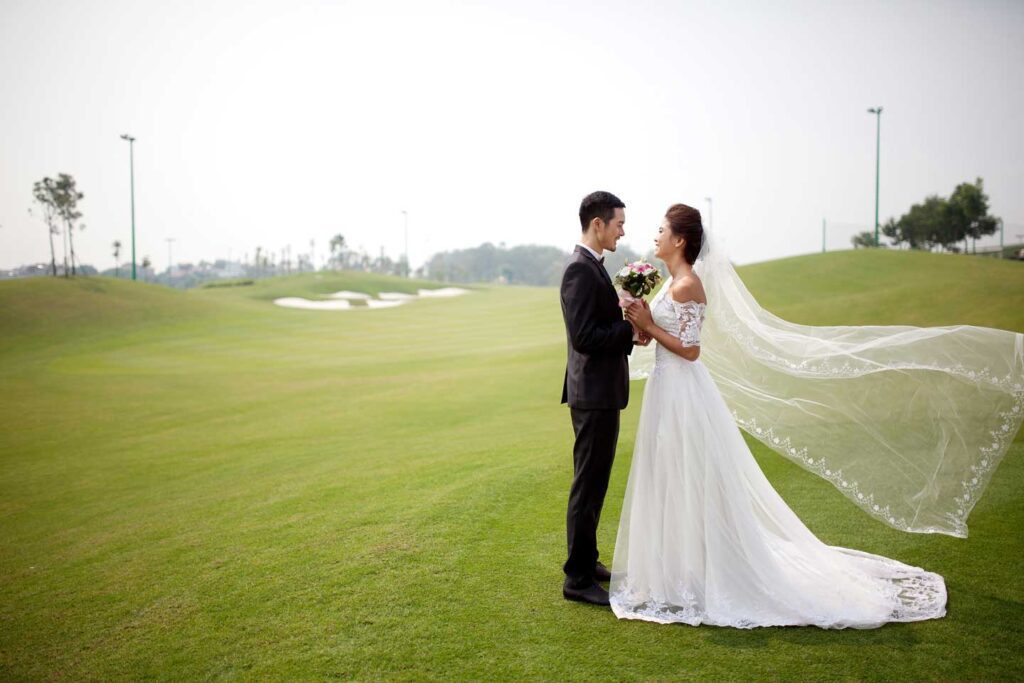 Ảnh cưới sân golf